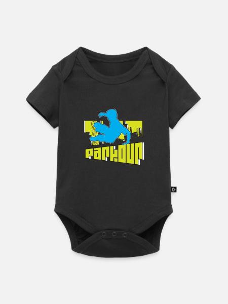 Parkour - Baby Premium Kurzarmbody - Schwarz