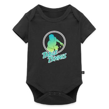 Table tennis - Baby Premium short-sleeve bodysuit - black - Front