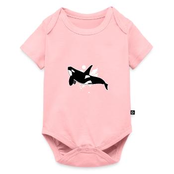 Orca - Baby Premium short-sleeve bodysuit - rose - Front