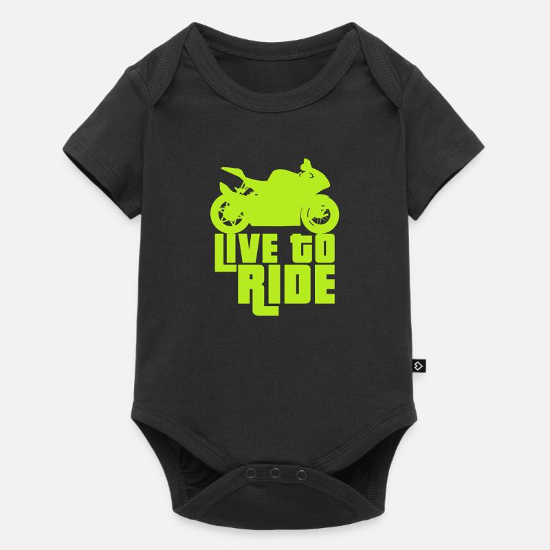 Motorrad - Baby Premium Kurzarmbody - Schwarz