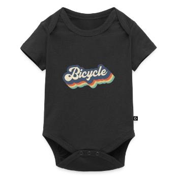 Vélo retro cadeau vintage texte Cyclisme Sport - Body à manches courtes Premium Bébé - noir - Devant