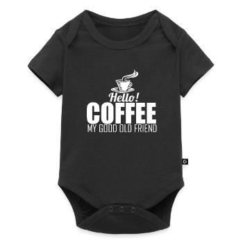 Coffee - Kaffee - Baby Premium Kurzarmbody - Schwarz - Vorne