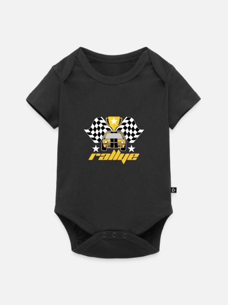 Rallye - Baby Premium Kurzarmbody - Schwarz