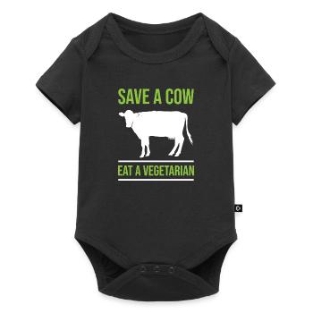 Vache vaches cadeau agriculture bovin fermier - Body à manches courtes Premium Bébé - noir - Devant