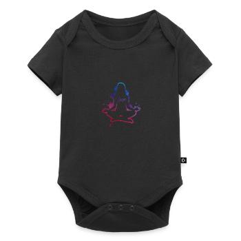 Yoga - Baby Premium short-sleeve bodysuit - black - Front