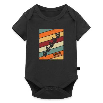 Kubb retro vintage viking chess - Body à manches courtes Premium Bébé - noir - Devant