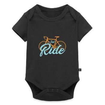 cycliste - Body à manches courtes Premium Bébé - noir - Devant