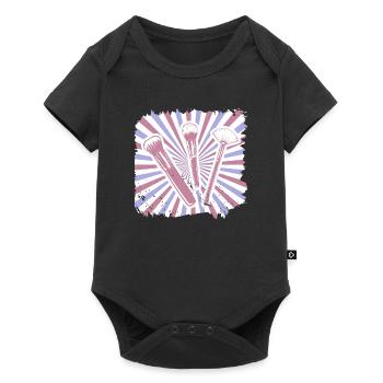 Makeup Cosmetic Makeup Lipstick Beautician - Baby Premium short-sleeve bodysuit - black - Front