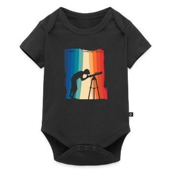 Astronomie astronomie astronome cadeau étoiles lune - Body à manches courtes Premium Bébé - noir - Devant