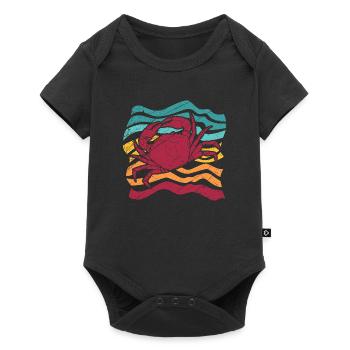 Cancer du crabe crustacés de mer cadeau animal marin - Body à manches courtes Premium Bébé - noir - Devant