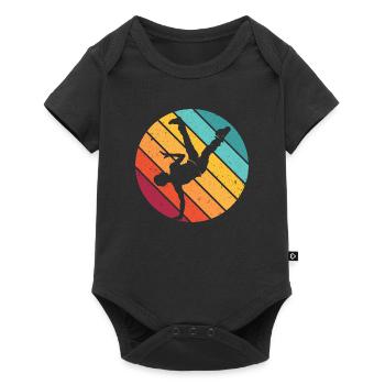 Breakdance Breakdancer musique hip hop cadeau danse - Body à manches courtes Premium Bébé - noir - Devant