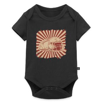 American football - Baby Premium short-sleeve bodysuit - black - Front