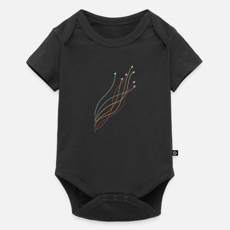 Pilot Flugzeug fliegen Geschenk Segelflugzeug Flug - Baby Premium Kurzarmbody - Schwarz