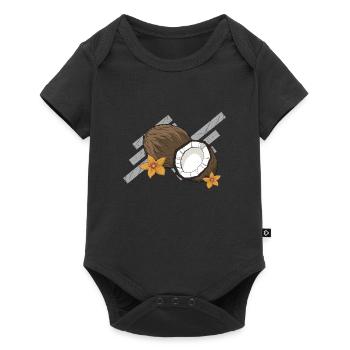 Coconut gift coconut vacation caribbean summer - Baby Premium short-sleeve bodysuit - black - Front