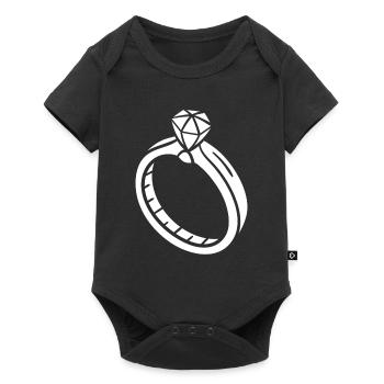 Wedding - Baby Premium short-sleeve bodysuit - black - Front
