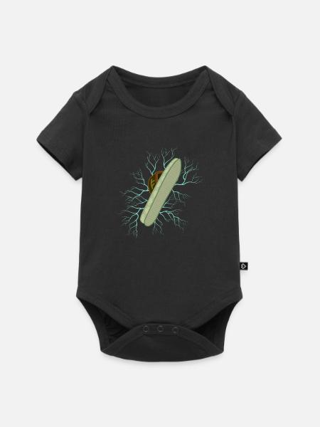 PANTOUFLE - Body à manches courtes Premium Bébé - noir