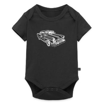 Chevy Cadilac / Muscle Car 02_weiß - Baby Premium Kurzarmbody - Schwarz - Vorne