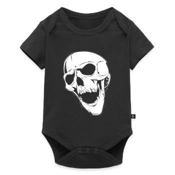 crying skull - Baby Premium Kurzarmbody - Schwarz - Vorne