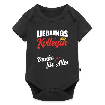 Kollegin Abschied Arbeit Geschenk - Baby Premium Kurzarmbody - Schwarz - Vorne