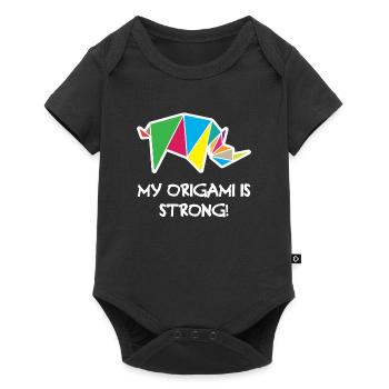 My Origami is Strong - Baby Premium short-sleeve bodysuit - black - Front