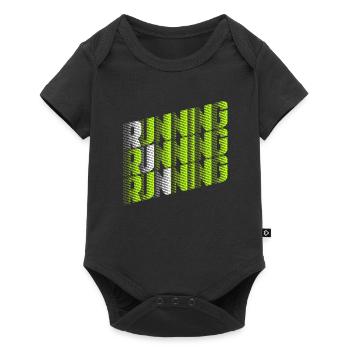 Running Eat Sleep Run Repeat | For Runners - Baby Premium short-sleeve bodysuit - black - Front