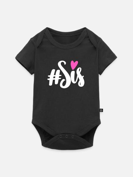 #Sis - Baby Premium Kurzarmbody - Schwarz