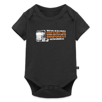 LKW Fahrer lustiger Disponent Spruch - Job - Baby Premium Kurzarmbody - Schwarz - Vorne