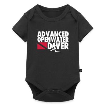 advanced open water diver - Baby Premium short-sleeve bodysuit - black - Front