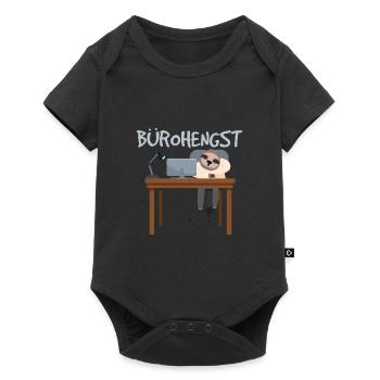 Buröhengst Beamter Büro Bürohumor - Baby Premium Kurzarmbody - Schwarz - Vorne