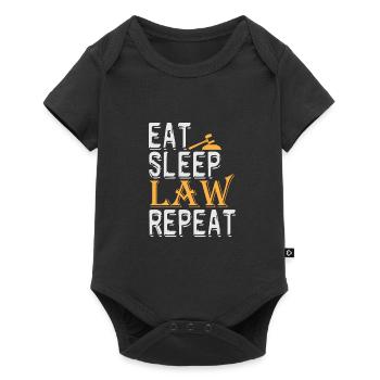 Eat Sleep Law Repeat Shirt Lawyer Law Student - Baby Premium short-sleeve bodysuit - black - Front