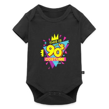 Ceci est mon costume des années 90 Costume de fête des années 90. - Body à manches courtes Premium Bébé - noir - Devant
