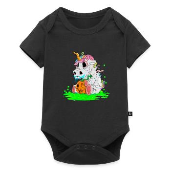 Unicorn Halloween Zombiecorn Horror Gift - Baby Premium short-sleeve bodysuit - black - Front