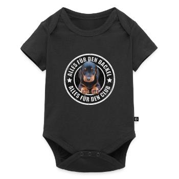 Dackel - Dachshund - Alles für den Dackel - Baby Premium Kurzarmbody - Schwarz - Vorne