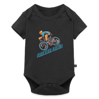 Road Bike Bicycle Road Cyclist Cycling Cyclist - Baby Premium short-sleeve bodysuit - black - Front