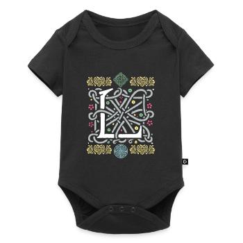 L - Baby Premium Kurzarmbody - Schwarz - Vorne
