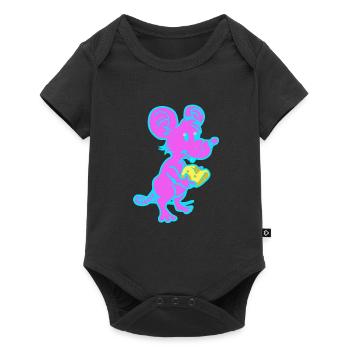 Souris Rongeur Fromage Enfants Toddler Bébé Rongeur Animal - Body à manches courtes Premium Bébé - noir - Devant
