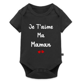 je t'aime ma Maman - Body à manches courtes Premium Bébé - noir - Devant