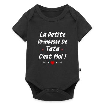 Petite princesse de tata - Body à manches courtes Premium Bébé - noir - Devant