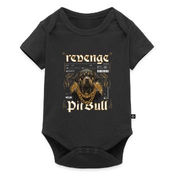 American , design for dog lovers - Baby Premium short-sleeve bodysuit - black - Front