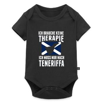 Therapie Teneriffa Reise Urlaub Spruch Erholung - Baby Premium Kurzarmbody - Schwarz - Vorne