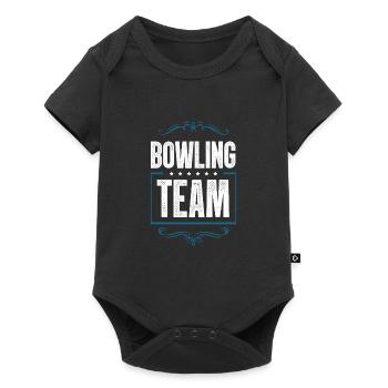 Équipe de bowling - Body à manches courtes Premium Bébé - noir - Devant