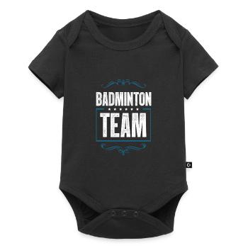 Équipe de badminton - Body à manches courtes Premium Bébé - noir - Devant