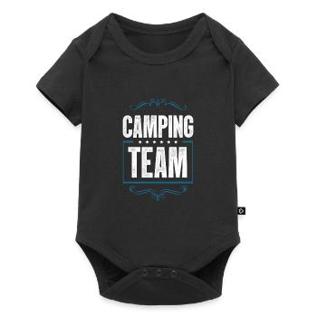Équipe de camping - Body à manches courtes Premium Bébé - noir - Devant
