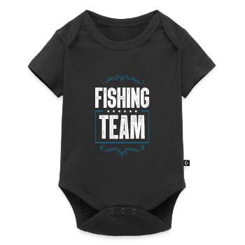 Équipe de pêche - Body à manches courtes Premium Bébé - noir - Devant