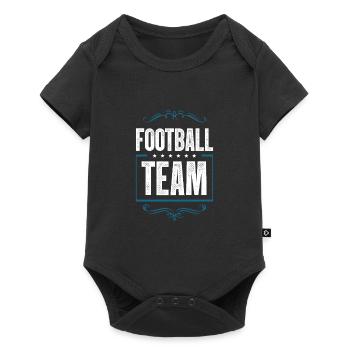 Équipe de football - Body à manches courtes Premium Bébé - noir - Devant