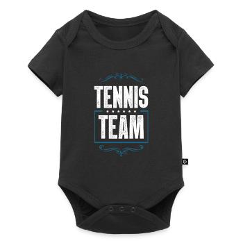Équipe de tennis - Body à manches courtes Premium Bébé - noir - Devant