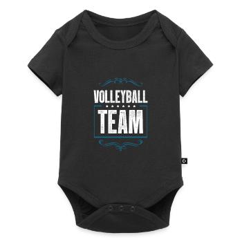 Volleyball Team - Baby Premium short-sleeve bodysuit - black - Front