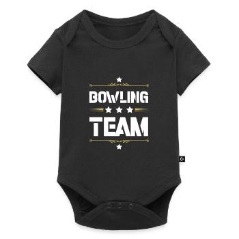 Équipe de bowling - Body à manches courtes Premium Bébé - noir - Devant