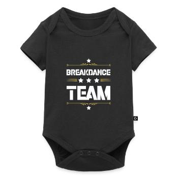 Équipe de breakdance - Body à manches courtes Premium Bébé - noir - Devant