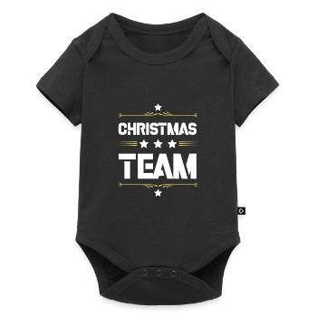 Christmas Team - Baby Premium short-sleeve bodysuit - black - Front